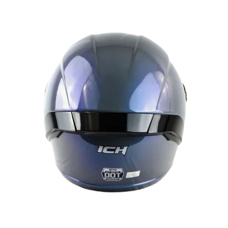 CASCO ICH-501SP SOLID CAMALEON GRIS VISOR AZUL