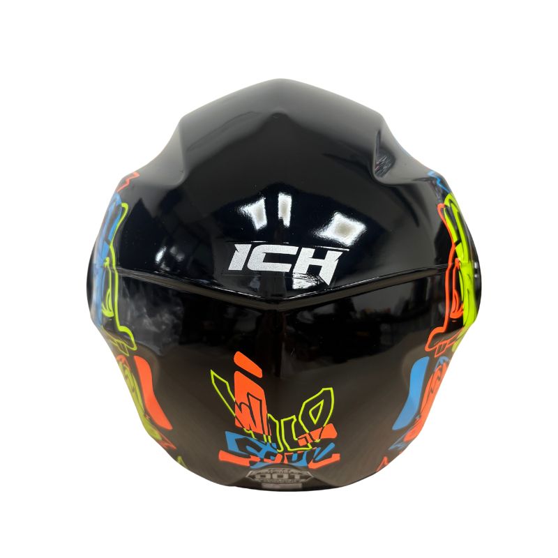 CASCO ICH ICH-3110S WILD SOUL NEGRO AMARILLO NEON