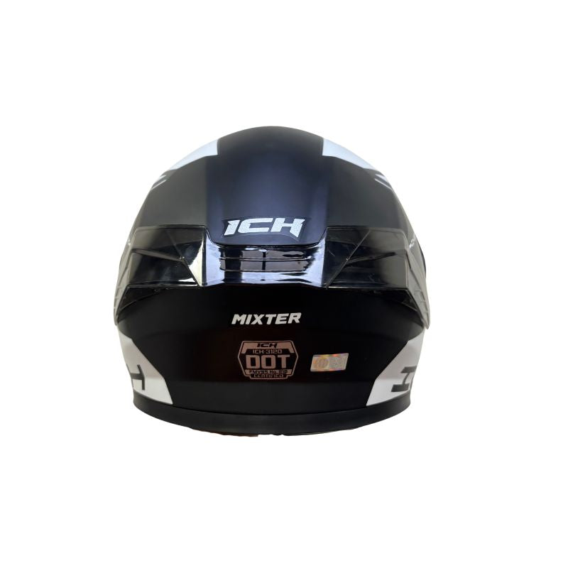 CASCO ICH ICH-3120DV MIXTER MATE NEGRO BLANCO VISOR HUMO