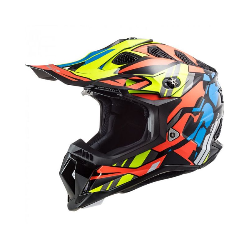 CASCO LS2 MX700 SUBVERTER RASCAL NEGRO NARANJA NEON