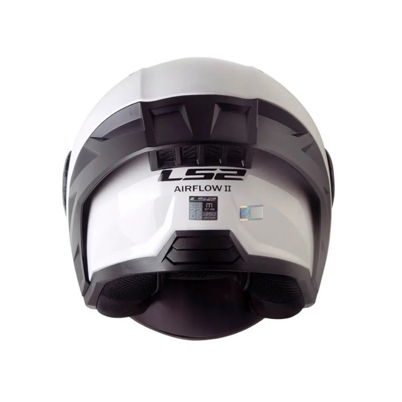 CASCO LS2 OF616 SOLID BLANCO PERLA VISOR HUMO