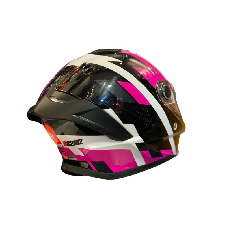 CASCO MT STINGER 2 REGISTER PERLA NEGRO ROSADO