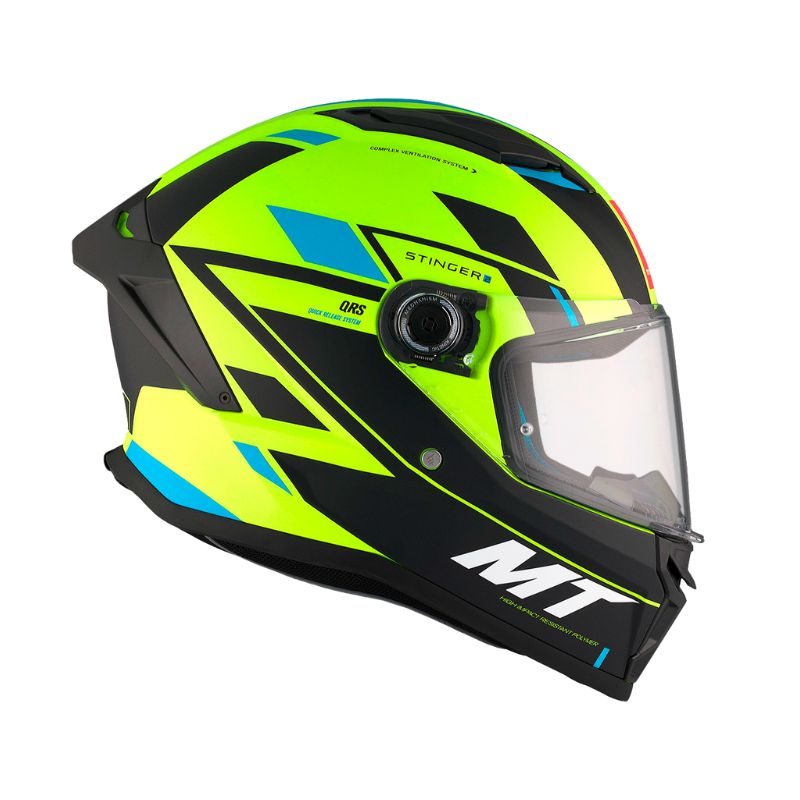 CASCO MT STINGER 2 ZIVZE MATE AMARILLO NEON C3