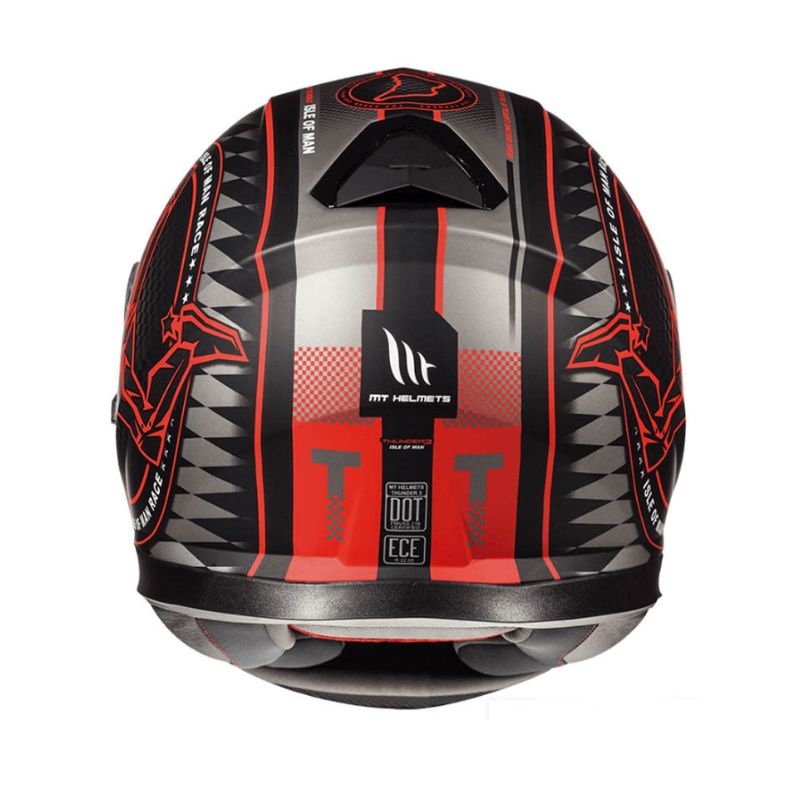 CASCO MT THUNDER 3 SV ISLE OF MAN MATE ROJO