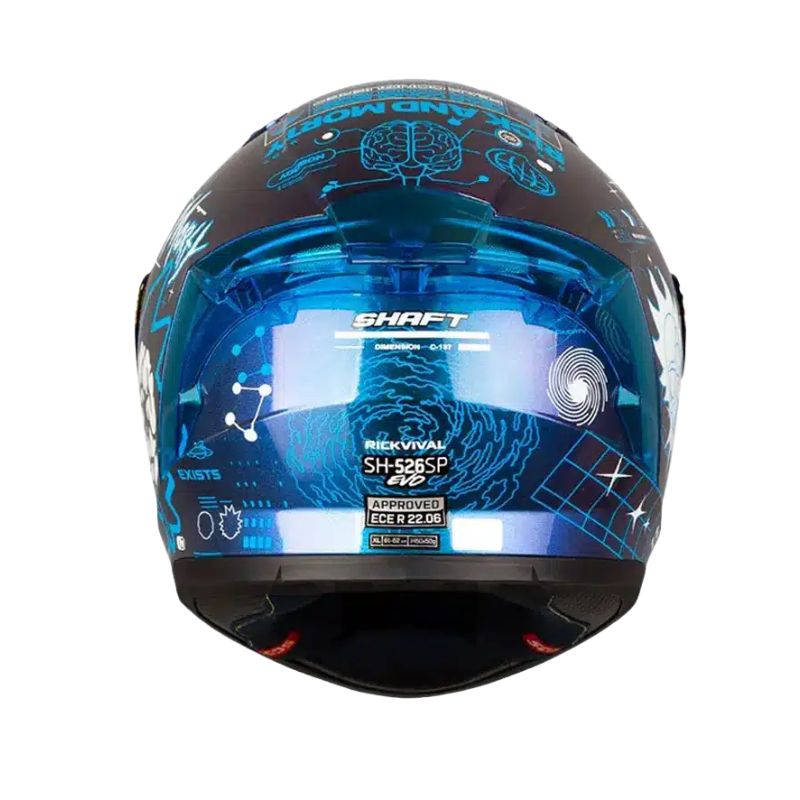 CASCO SHAFT SH-526SP EVO RICKVIVAL CAMALEON AZUL IRIDIUM