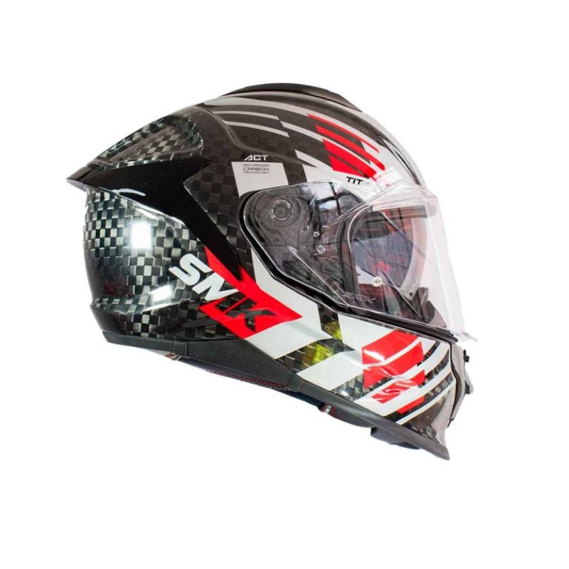 CASCO SMK TITAN CARBON GL263 GRIS ROJO