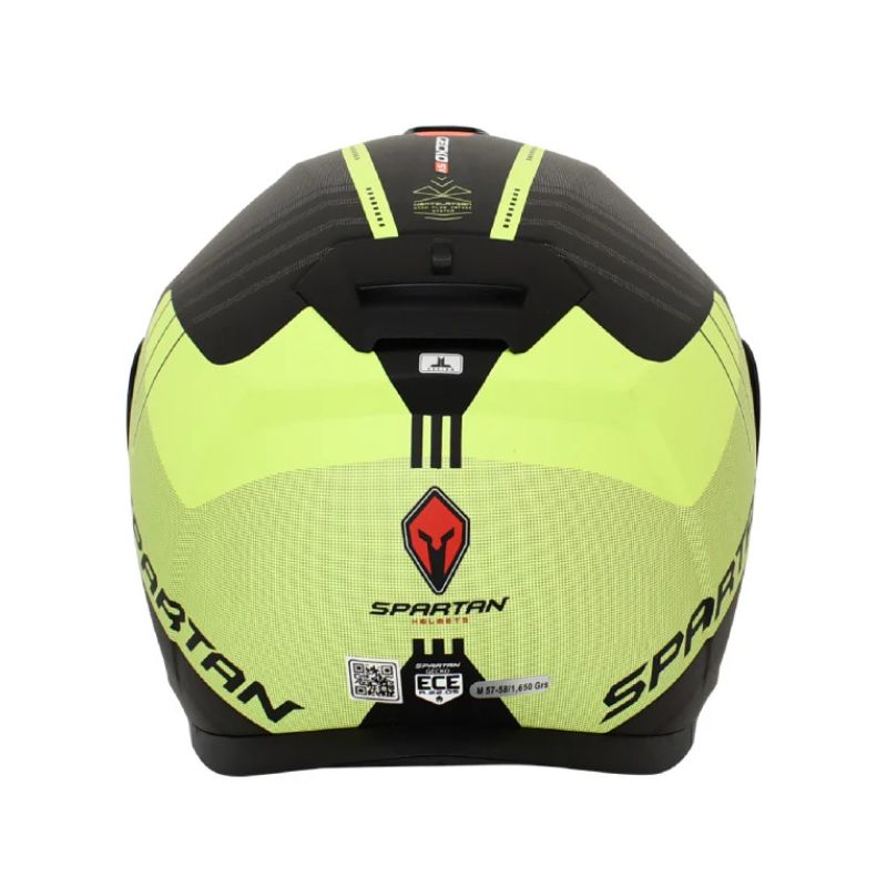 CASCO SPARTAN GECKOSV EPIC MATE GRIS AMARILLO