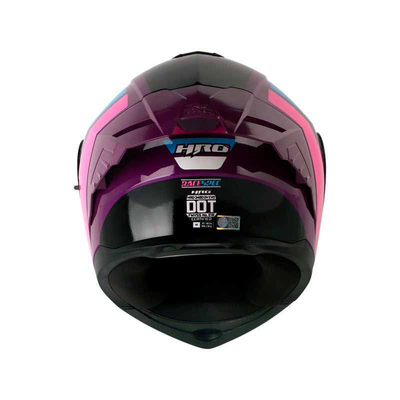 CASCO HRO HRO-3480DV EVO RACESPEC MORADO FUCSIA IRIDIUM
