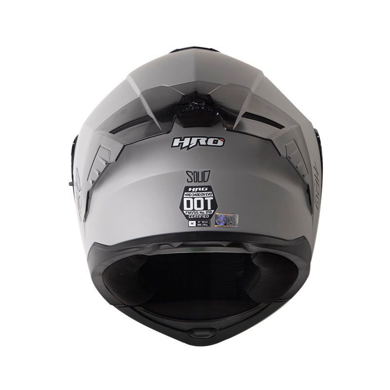 CASCO HRO HRO-3480DV EVO SOLID MATE GRIS NEGRO VISOR IRIDIUM