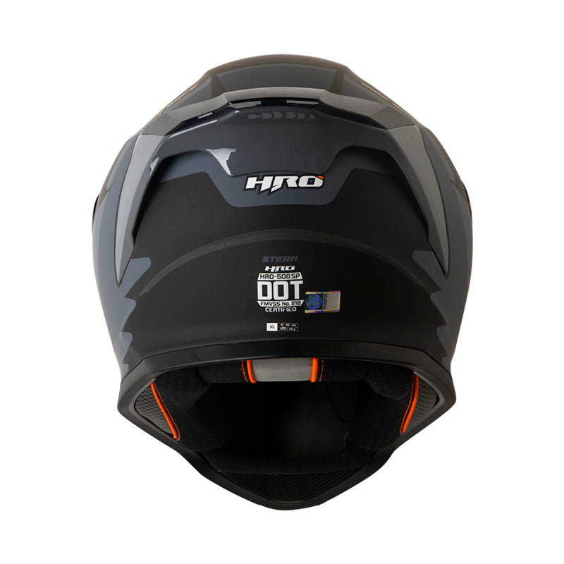 CASCO HRO HRO-506SP STEAM MATE GRIS GRIS VISOR IRIDIUM ROJO