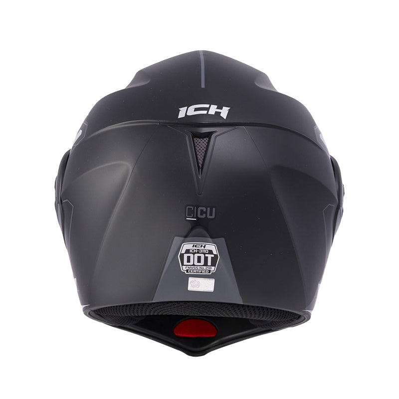 CASCO ICH-3110DV CICU MATE NEGRO FUCSIA VISOR PLATA