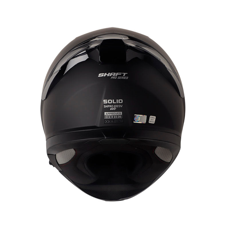 CASCO SHAFT SH-612DV PRO SOLID MATE NEGRO PLATA VISOR PLATA