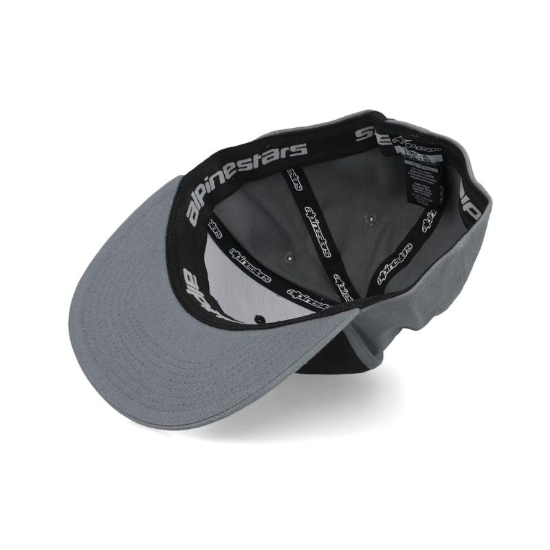 GORRA ALPINESTARS DOUBLE CHECK NEGRO GRIS AMARILLO