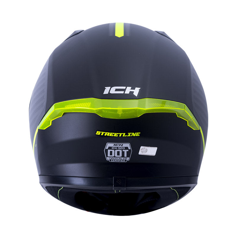 CASCO ICH ICH-503SP STREETLINE MATE NEGRO AMARILLO NEON HUMO