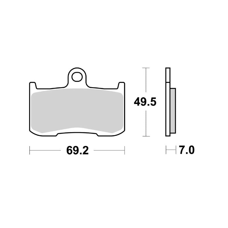 PASTILLA DE FRENO BREMBO 07KA23SA