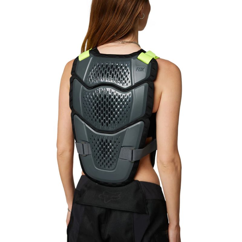 PECHERA FOX RACEFRAME ROOST GRIS VERDE NEON