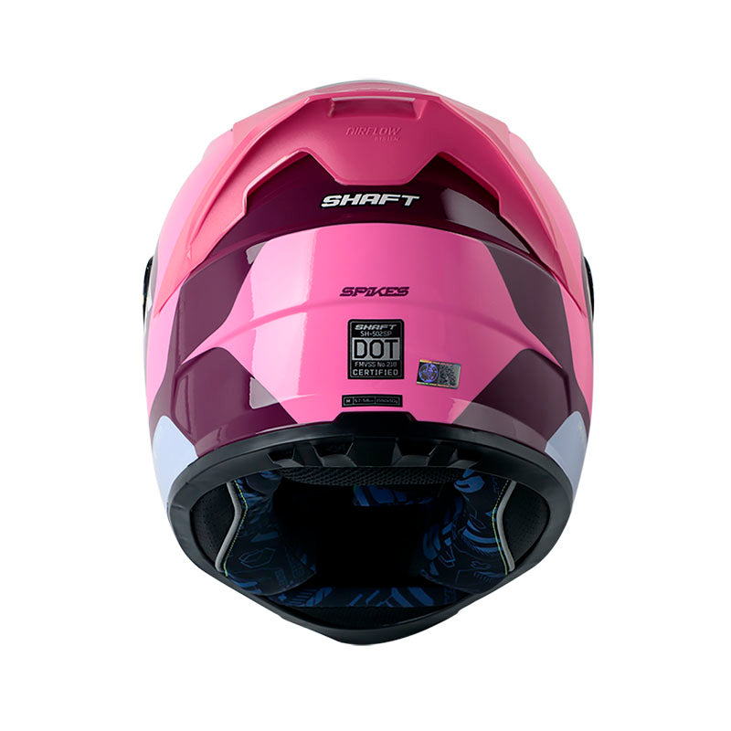 CASCO SHAFT SH-502SP SPIKES MORADO OSCURO MORADO CLARO