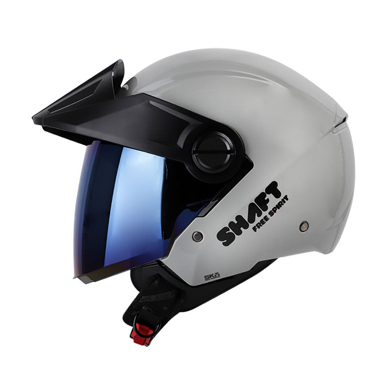 CASCO SHAFT SH-212 SOLID NARDO NEGRO VISOR IRIDIUM