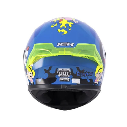 CASCO ICH-503 BILLY Y MANDY AZUL AZUL VISOR AZUL