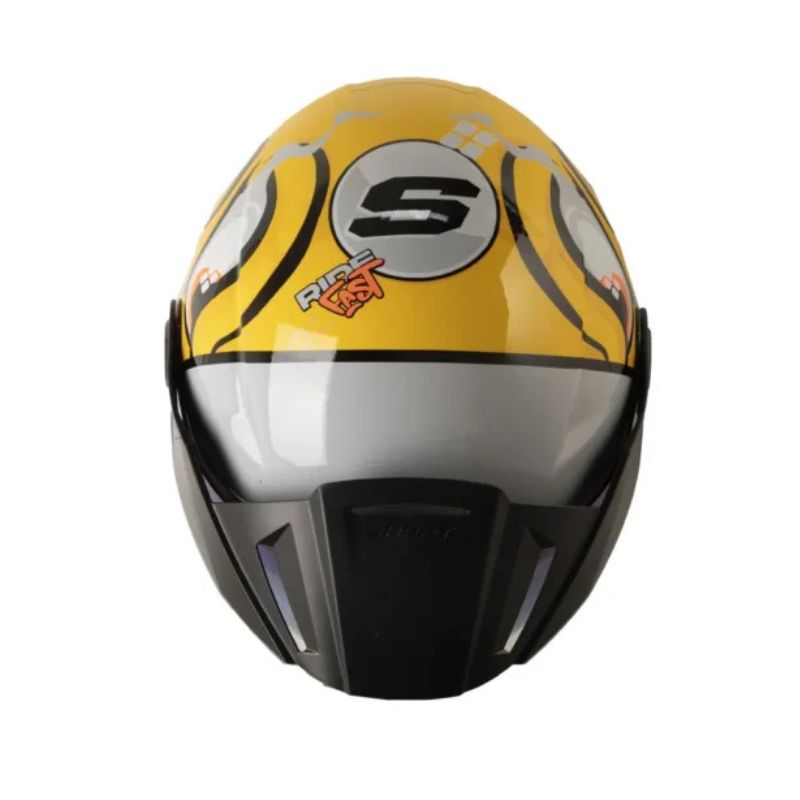 CASCO SHAFT SH-212 CARAMBOLA AMARILLO GRIS VISOR IRIDIUM
