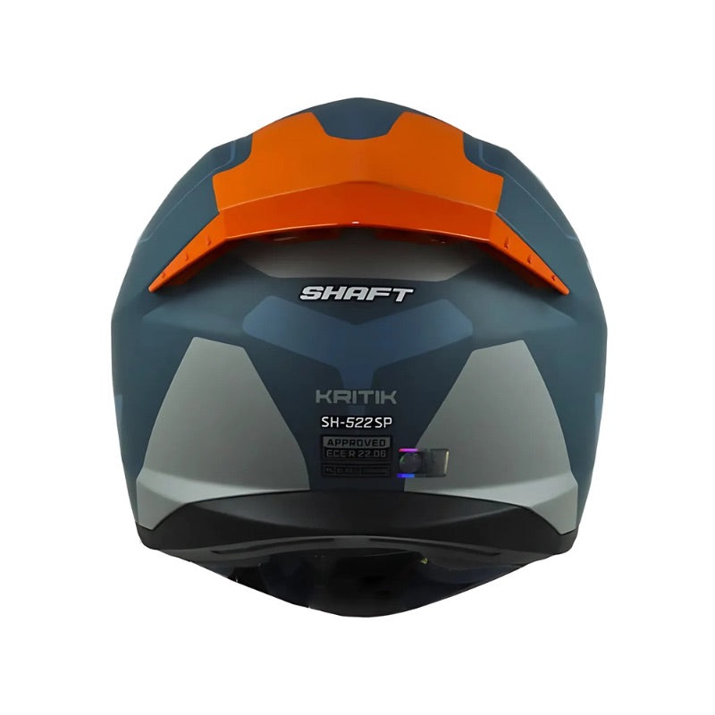 CASCO SHAFT SH-522SP KRITIK MATE AZUL OSCURO GRIS IRIDIUM