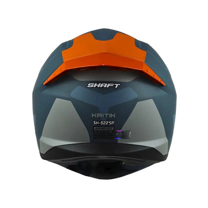 CASCO SHAFT SH-522SP KRITIK MATE AZUL OSCURO GRIS IRIDIUM