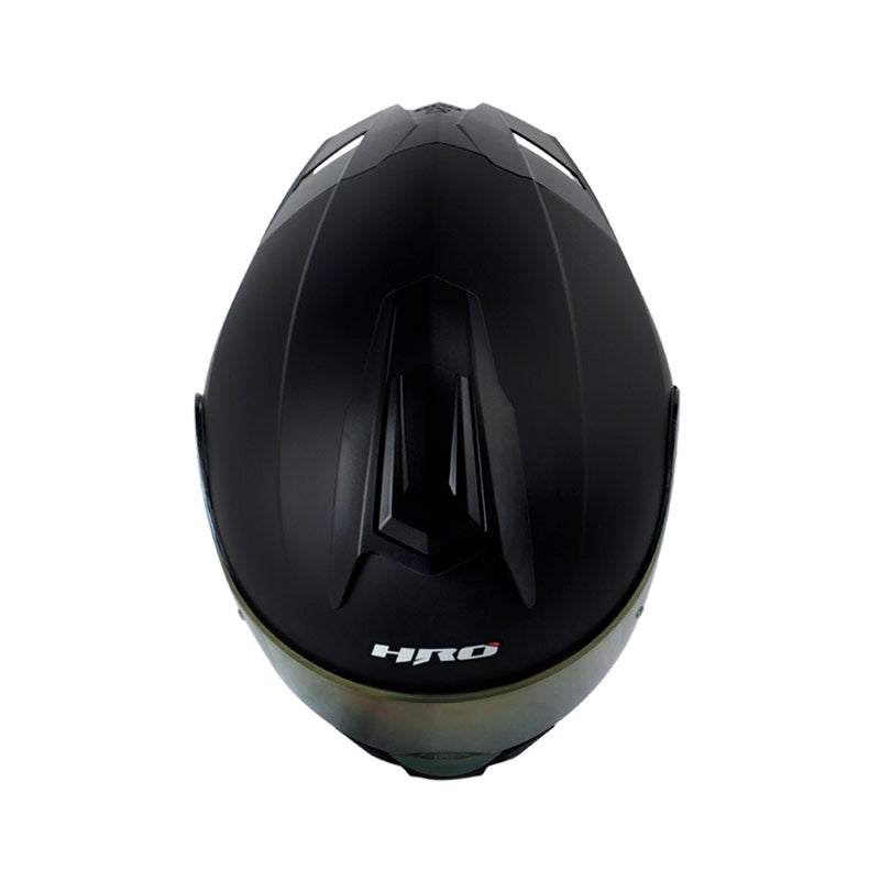 CASCO HRO HRO-3400DV SOLID MATE NEGRO ROJO VISOR IRIDIUM