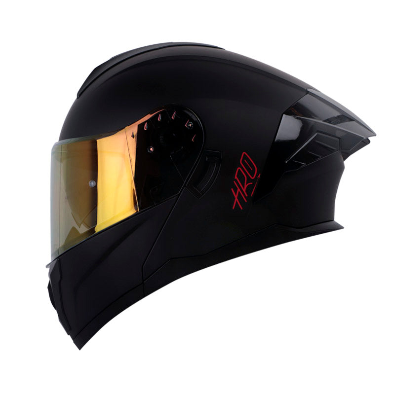 CASCO HRO HRO-3480DV EVO SOLID MATE NEGRO ROJO IRIDIUM ROJO