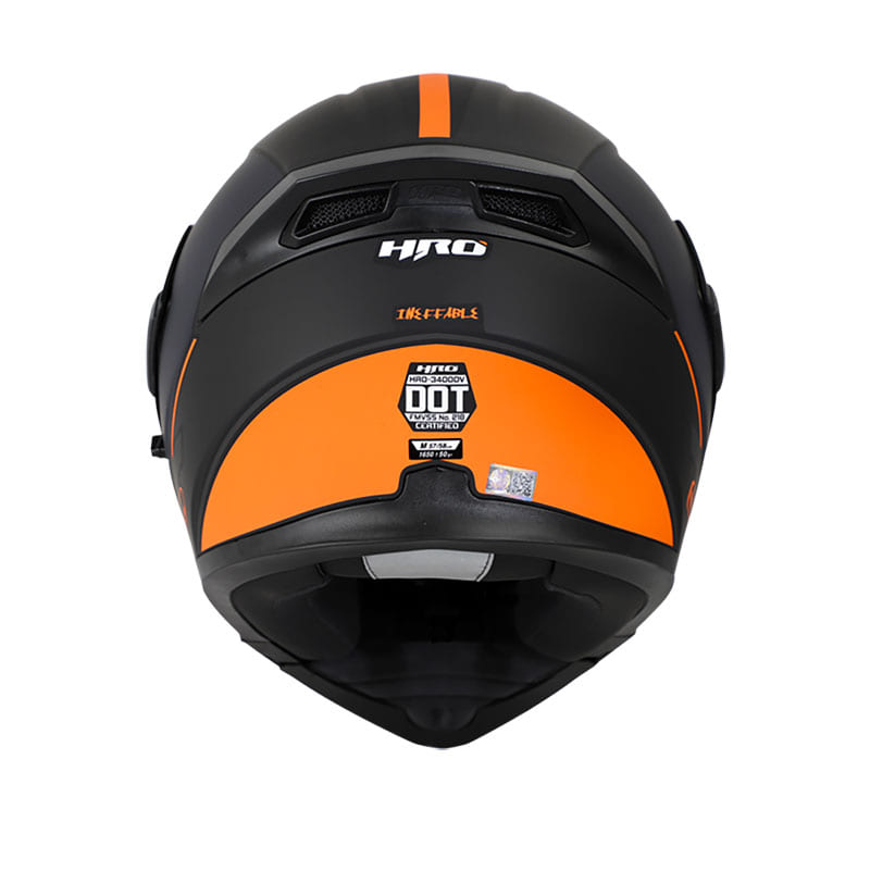 CASCO HRO HRO-3400DV INEFFABLE MATE NEGRO NARANJA NEON