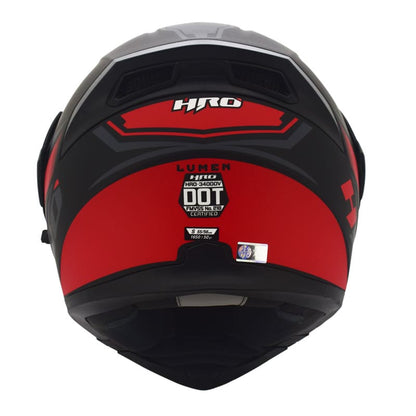 CASCO HRO HRO-3400DV LUMEN MATE NEGRO ROJO