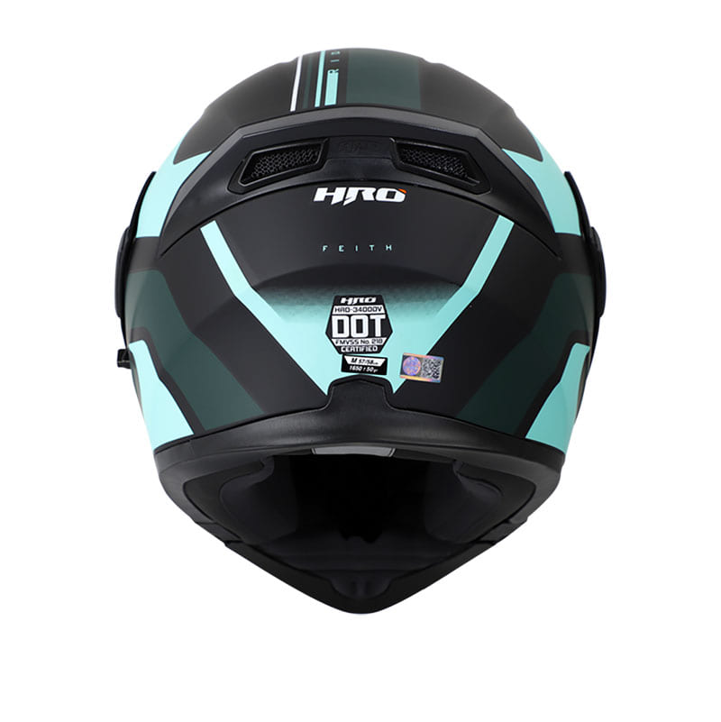 CASCO HRO HRO-3400DV FEITH MATE NEGRO VERDE NEON