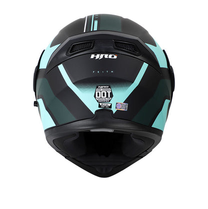 CASCO HRO HRO-3400DV FEITH MATE NEGRO VERDE NEON