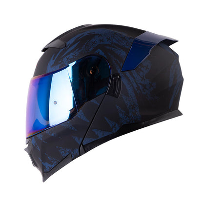 CASCO HRO HRO-3440 DV GRUNGSTER MATE NEGRO AZUL OSCURO IRIDIUM