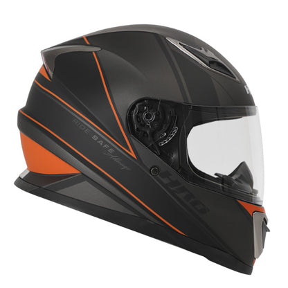 CASCO HRO HRO-508 SISKO MATE NEGRO NARANJA NEON