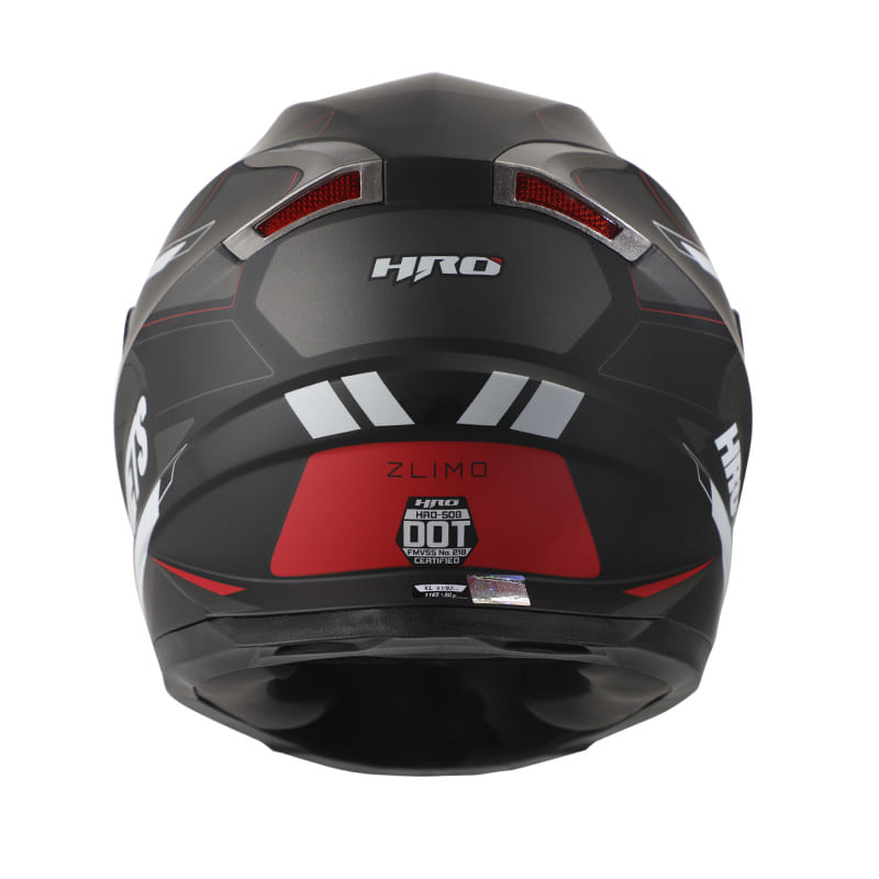 CASCO HRO HRO-508 ZLIMO MATE NEGRO ROJO