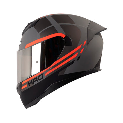 CASCO HRO HRO-511 NET MATE GRIS OSCURO NARANJA NEON IRIDIUM