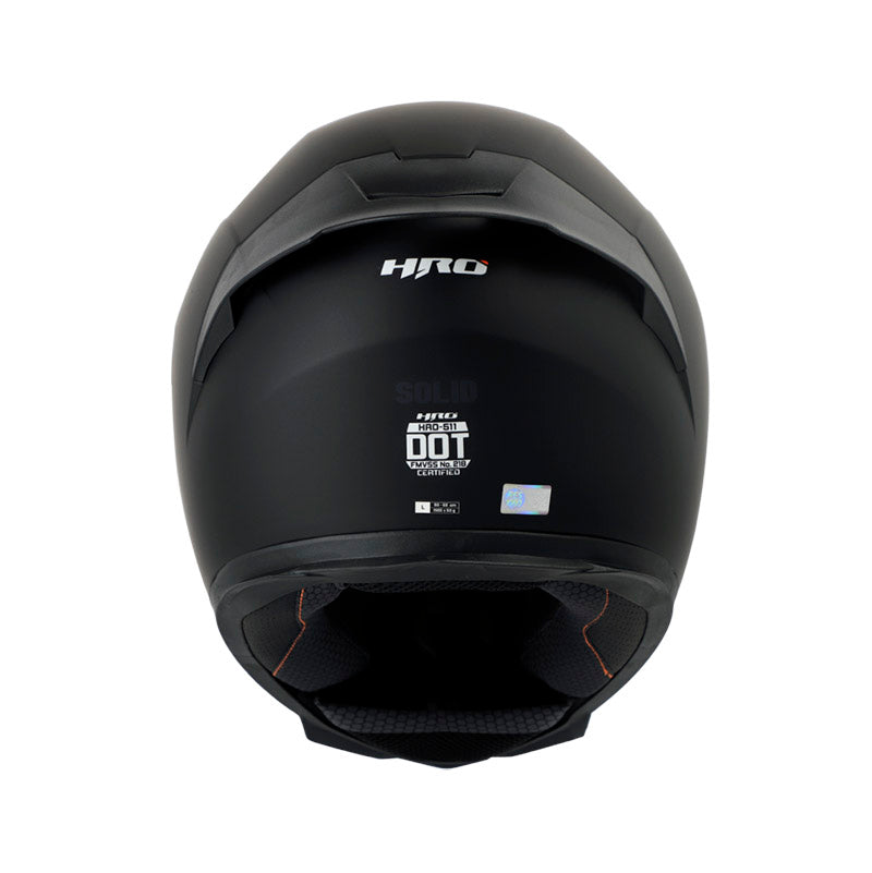 CASCO HRO HRO-511 SOLID MATE NEGRO AZUL VISOR IRIDIUM AZUL