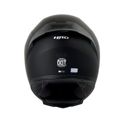 CASCO HRO HRO-511 SOLID MATE NEGRO AZUL VISOR IRIDIUM AZUL