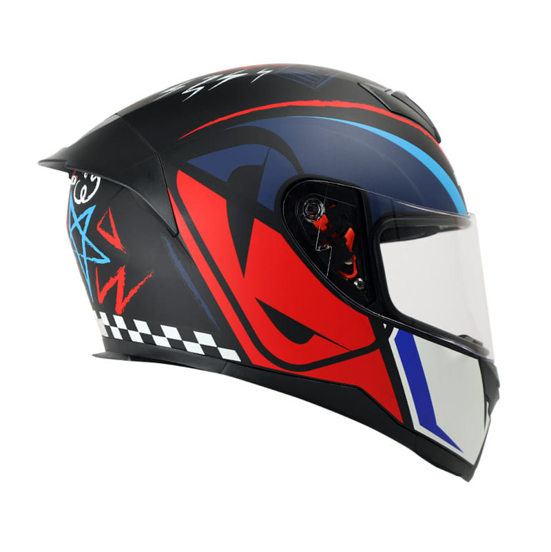 CASCO HRO HRO-511 TRACK MATE NEGRO ROJO