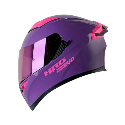 CASCO HRO HRO-514DV SOLID MORADO FUCSIA VISOR IRIDIUM MORADO