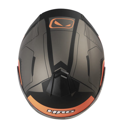 CASCO HRO HRO-516 JEYKO MATE NEGRO NARANJA NEON