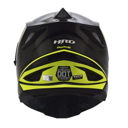 CASCO HRO HRO-MX330DV DOZER NEGRO AMARILLO NEON