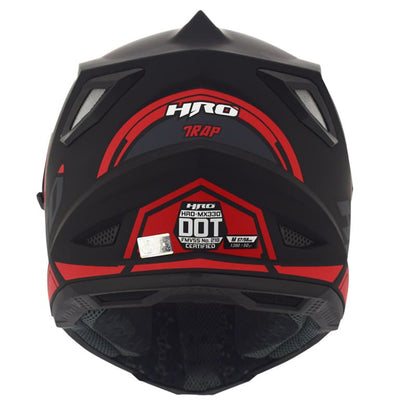 CASCO HRO HRO-MX330DV TRAP MATE NEGRO ROJO