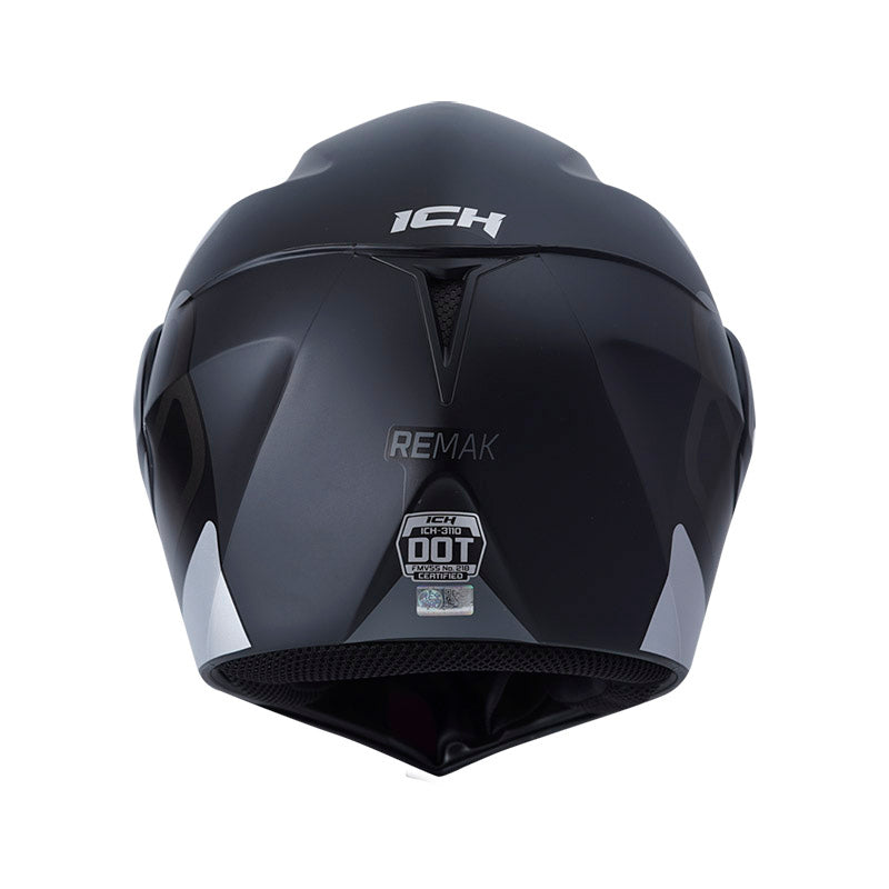 CASCO ICH ICH-3110DV REMAK MATE NEGRO GRIS VISOR HUMO