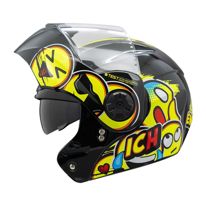 CASCO ICH ICH-3110S EMOJI NEGRO COLORFULL