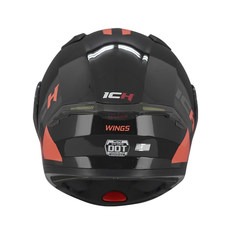 CASCO ICH ICH-3120DV WINGS NEGRO NARANJA NEON