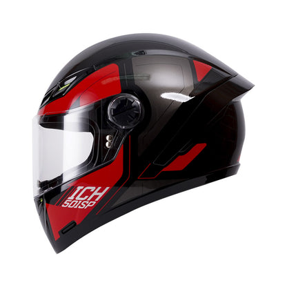 CASCO ICH-501SP CLASSY.K BRILLANTE NEGRO ROJO