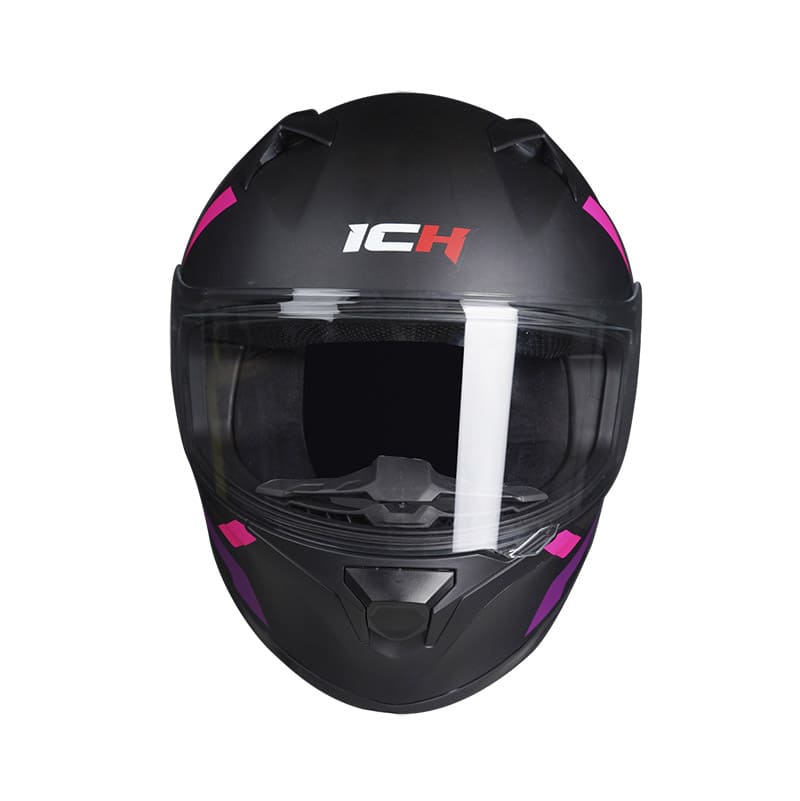 CASCO ICH ICH-503SP GEGGA MATE NEGRO FUCSIA NEON