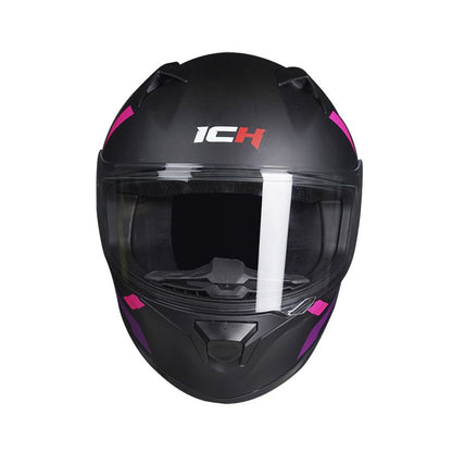 CASCO ICH ICH-503SP GEGGA MATE NEGRO FUCSIA NEON