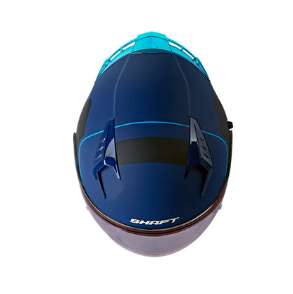 CASCO SHAFT SH-226SP FINE LINE AZUL OSCURO VISOR IRIDIUM